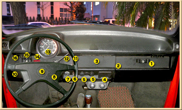 VW DASH PANEL & ENGINE LAYOUT