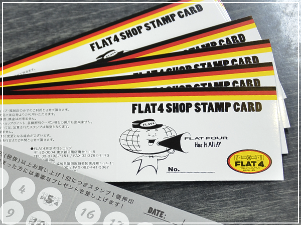 SHOP INFO｜FLAT4ショップスタンプカード