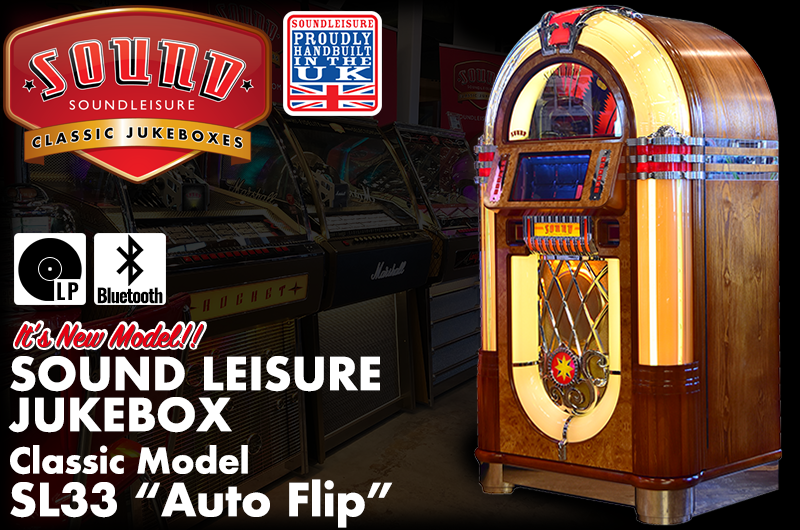 “NEW” JUKEBOX FOR SALE「SOUND LEISURE SL33 “Auto Flip”」page-visual “NEW” JUKEBOX FOR SALE「SOUND LEISURE SL33 “Auto Flip”」ビジュアル