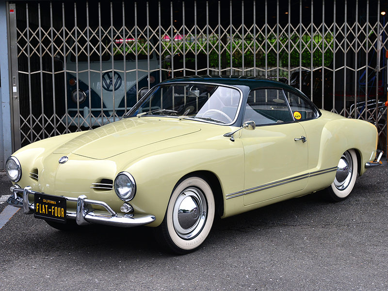 CARS FOR SALE『1959 Karmann Ghia Coupe バンブーxディープグリーン』page-visual CARS FOR SALE『1959 Karmann Ghia Coupe バンブーxディープグリーン』ビジュアル